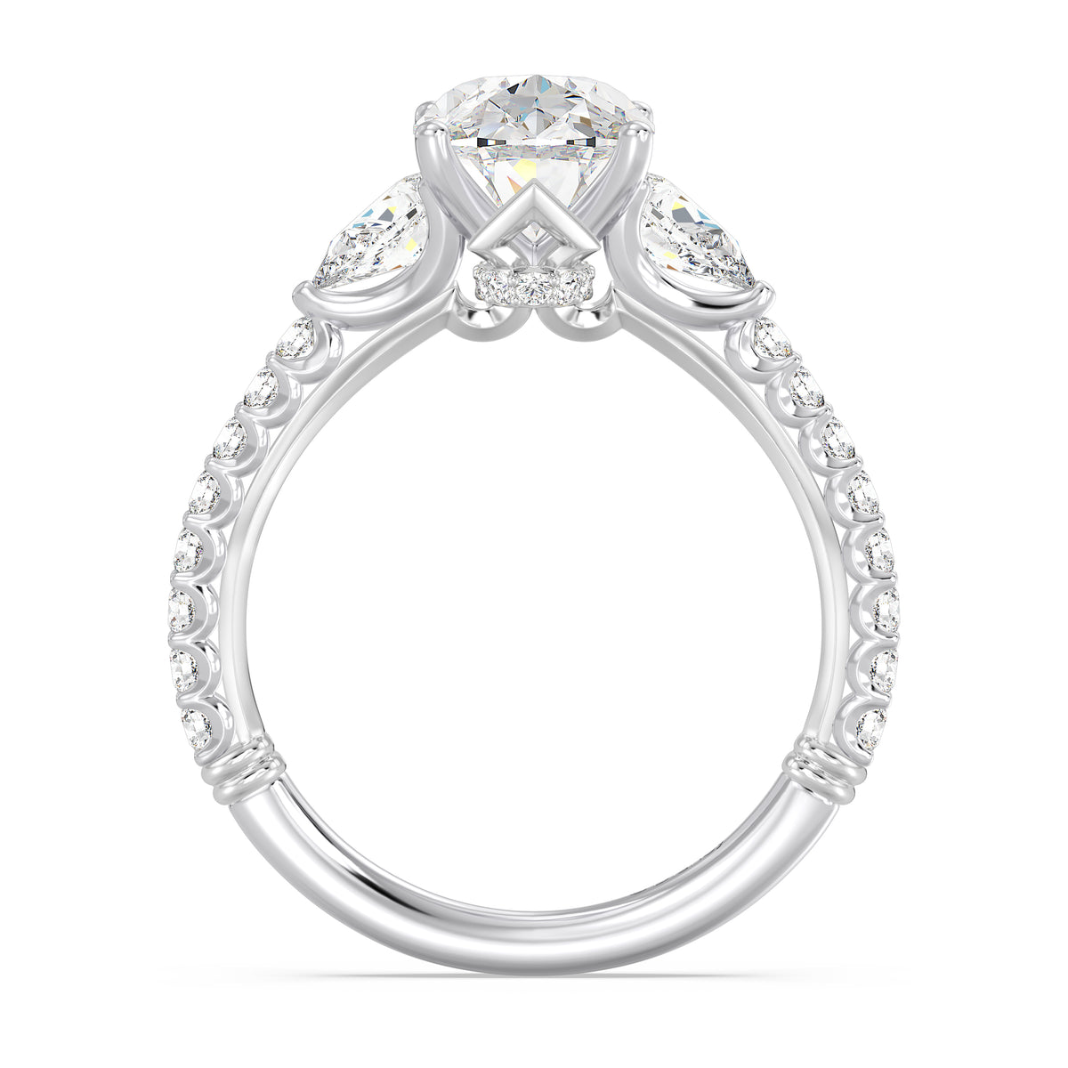 Enchanted Star Lab Grown Diamond And 14K Gold, Disney's Aurora Hidden Halo Engagement Ring