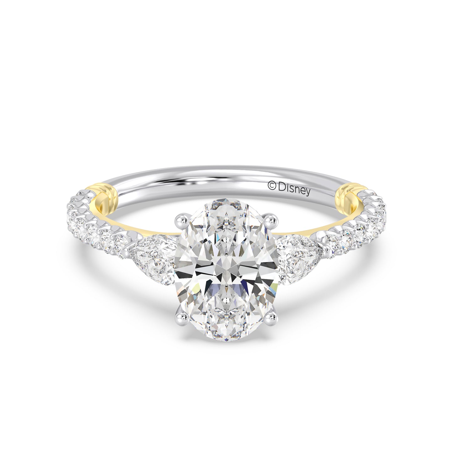 Enchanted Star Lab Grown Diamond And 14K Gold, Disney's Aurora Hidden Halo Engagement Ring