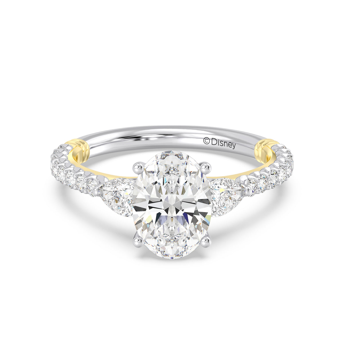 Enchanted Star Lab Grown Diamond And 14K Gold, Disney's Aurora Hidden Halo Engagement Ring