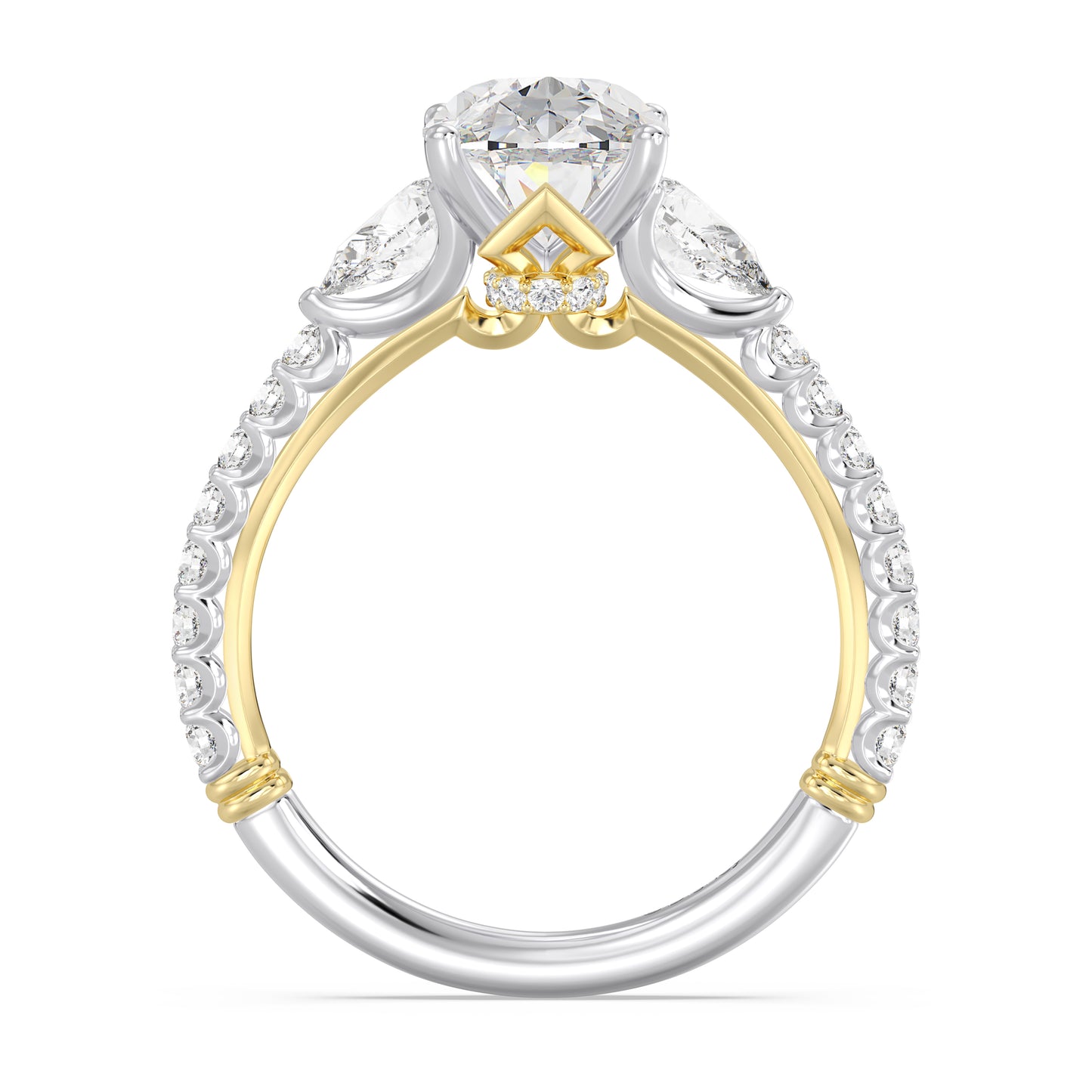 Enchanted Star Lab Grown Diamond And 14K Gold, Disney's Aurora Hidden Halo Engagement Ring