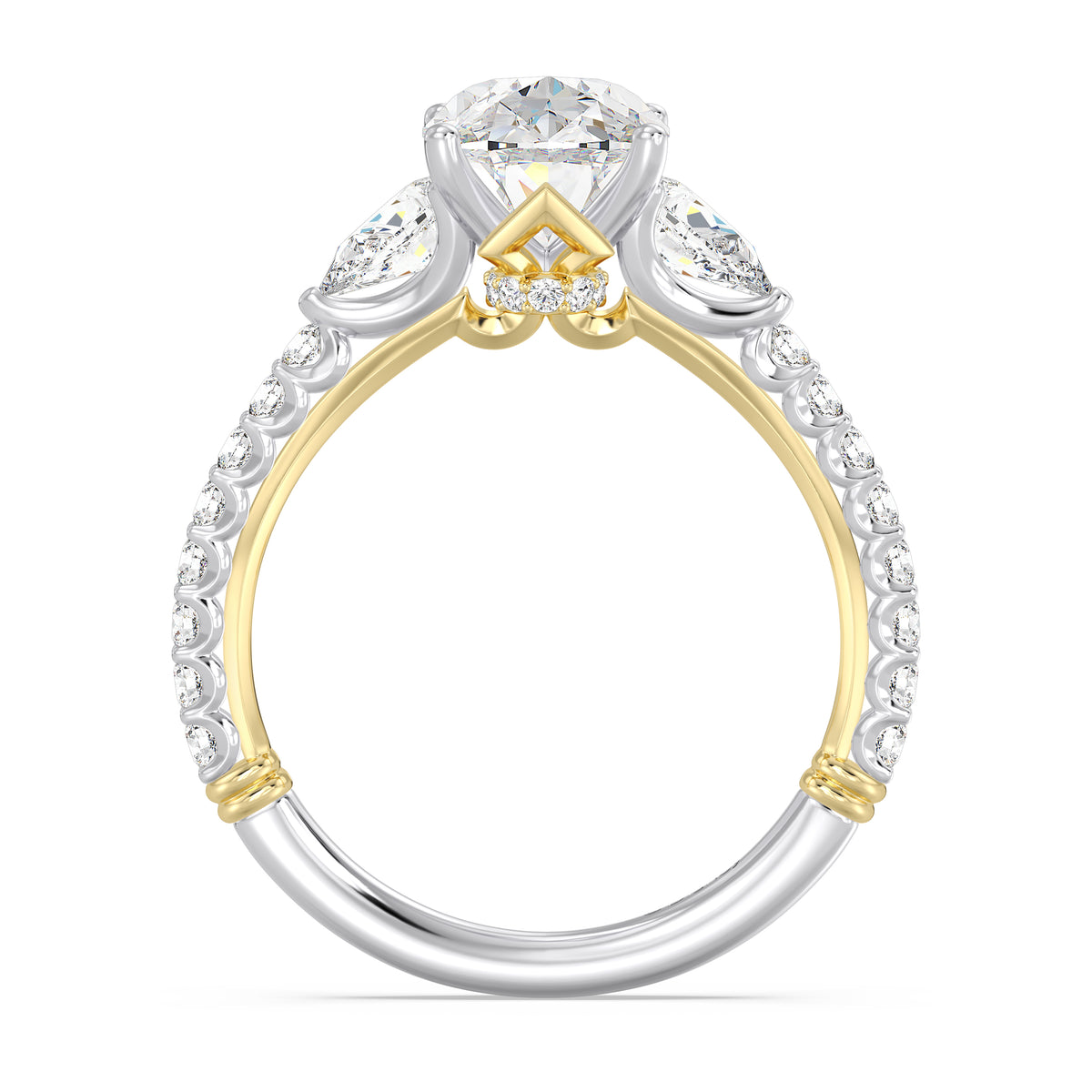 Enchanted Star Lab Grown Diamond And 14K Gold, Disney's Aurora Hidden Halo Engagement Ring