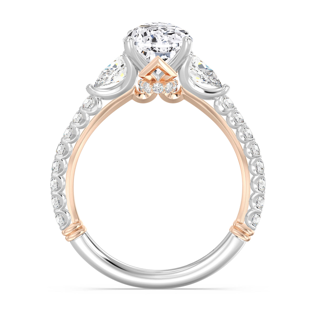 Enchanted Star Lab Grown Diamond And 14K Gold, Disney's Aurora Hidden Halo Engagement Ring