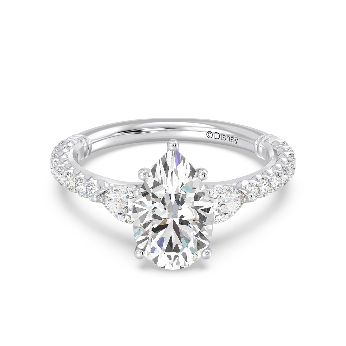 Enchanted Star Lab Grown Diamond And 14K Gold, Disney's Aurora Hidden Halo Engagement Ring