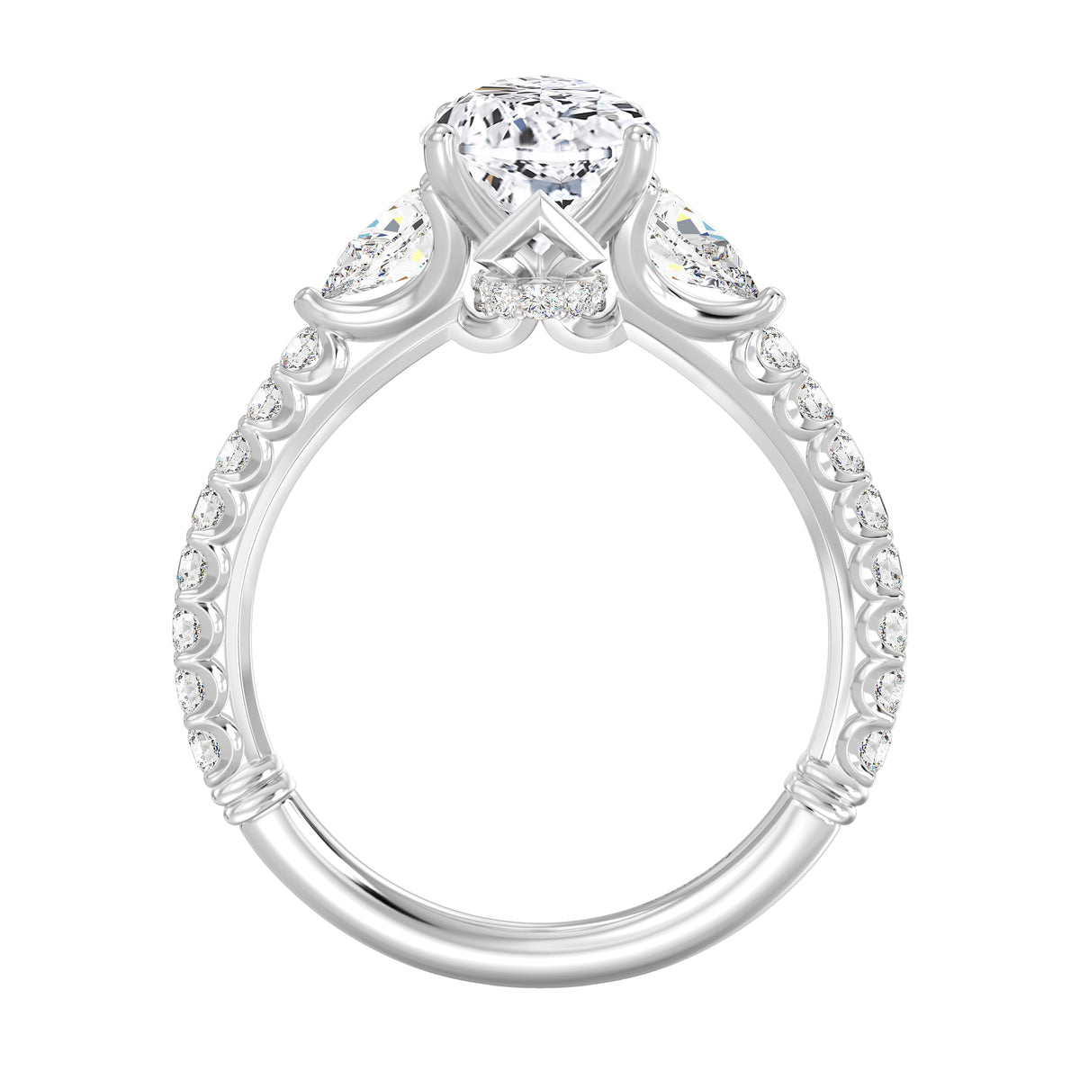 Enchanted Star Lab Grown Diamond And 14K Gold, Disney's Aurora Hidden Halo Engagement Ring