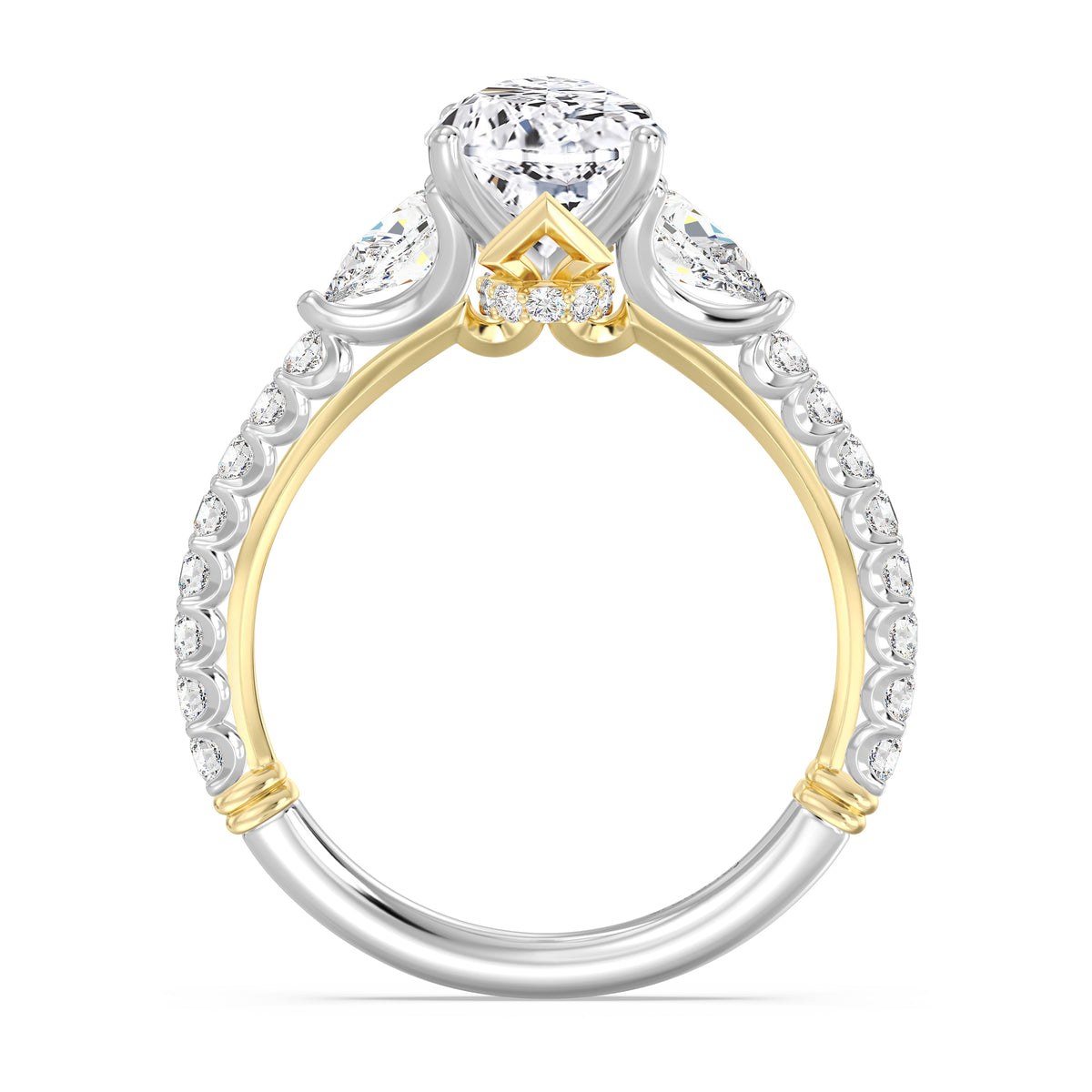 Enchanted Star Lab Grown Diamond And 14K Gold, Disney's Aurora Hidden Halo Engagement Ring