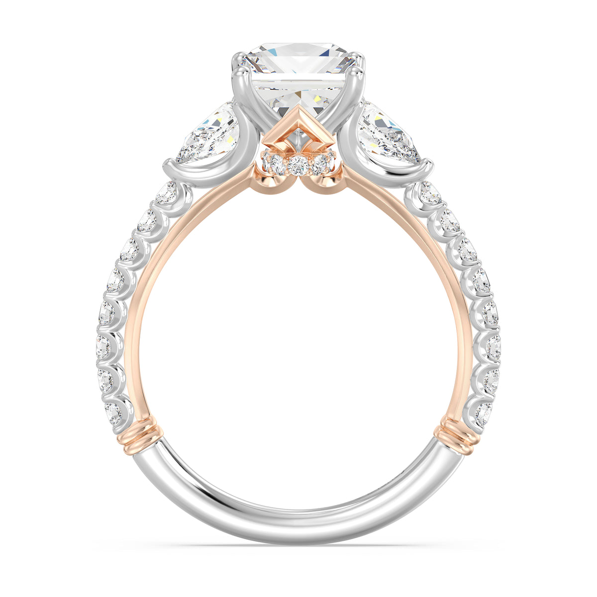 Enchanted Star Lab Grown Diamond And 14K Gold, Disney's Aurora Hidden Halo Engagement Ring
