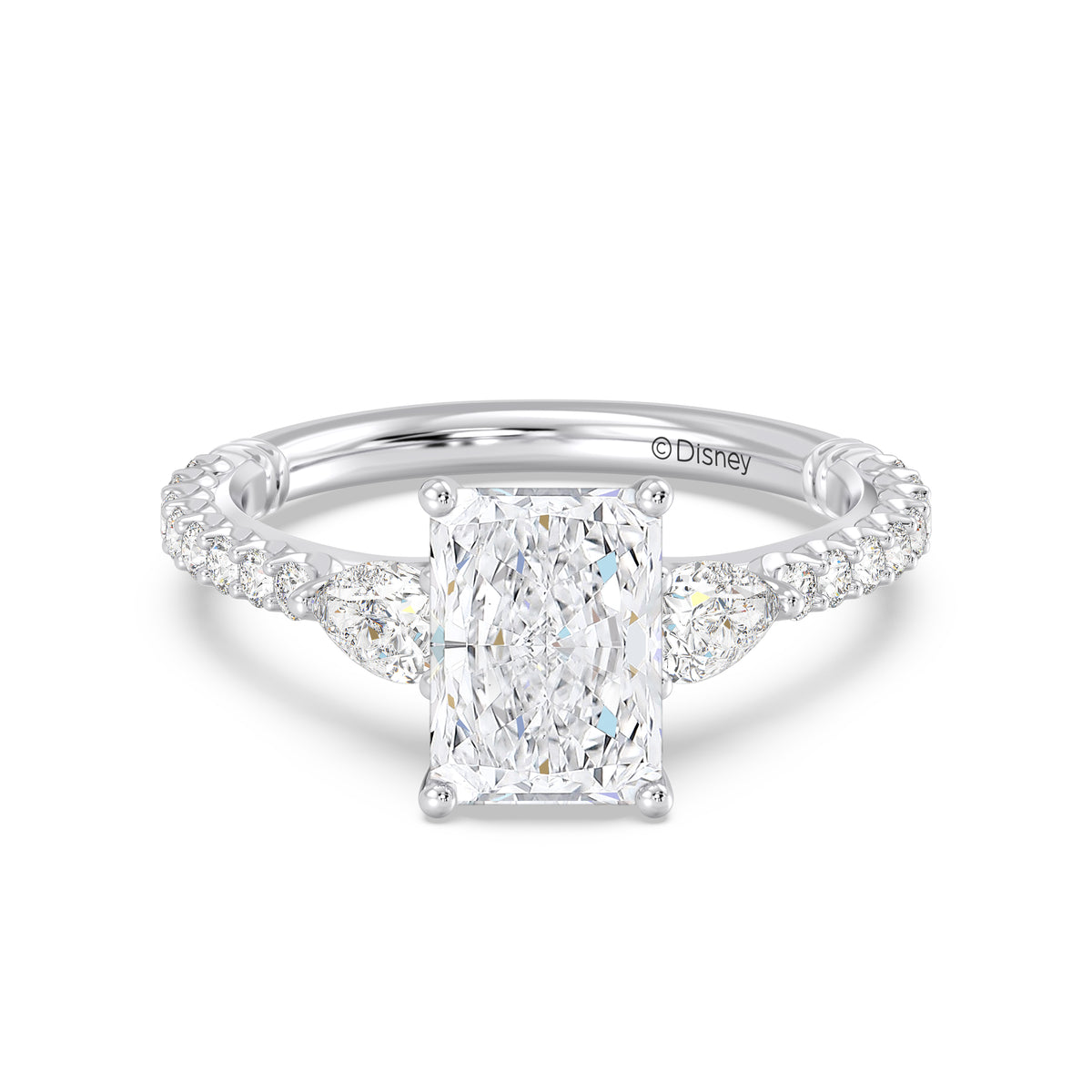 Enchanted Star Lab Grown Diamond And 14K Gold, Disney's Aurora Hidden Halo Engagement Ring