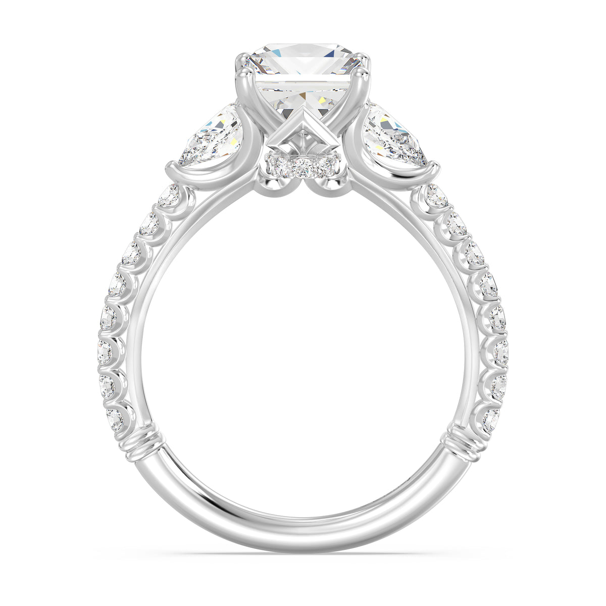 Enchanted Star Lab Grown Diamond And 14K Gold, Disney's Aurora Hidden Halo Engagement Ring
