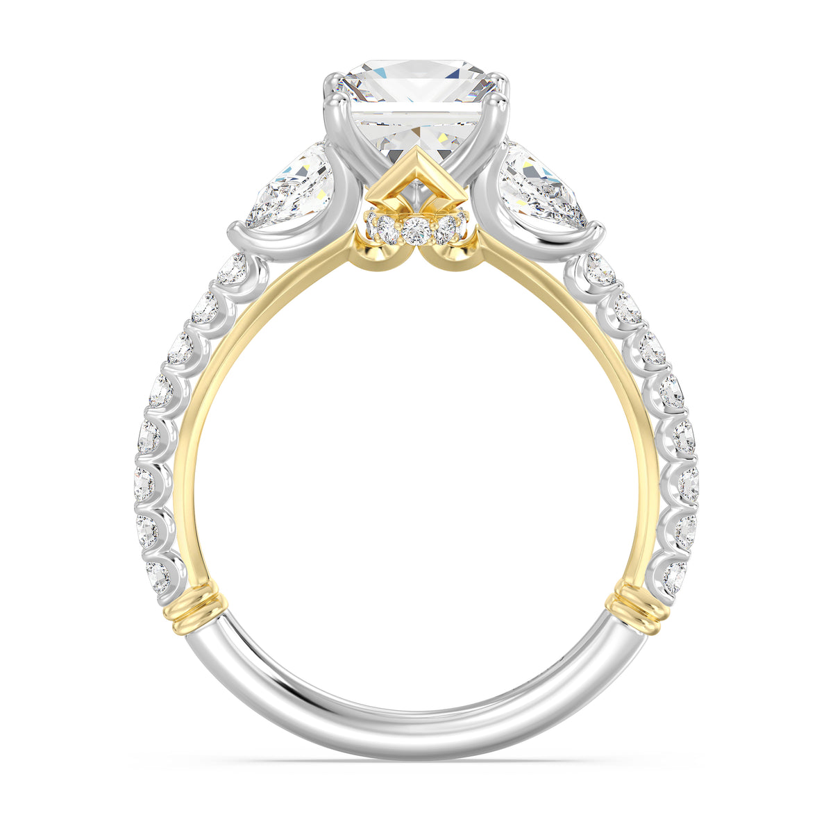 Enchanted Star Lab Grown Diamond And 14K Gold, Disney's Aurora Hidden Halo Engagement Ring