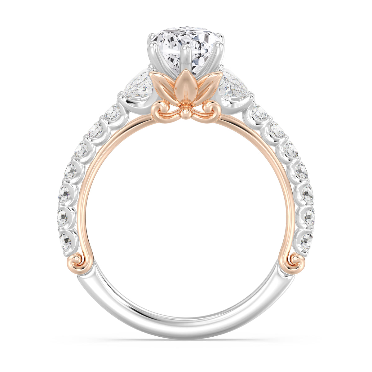 Enchanted Star Lab Grown Diamond And 14K Gold, Disney's Rapunzel Sundrop Flower Engagement Ring