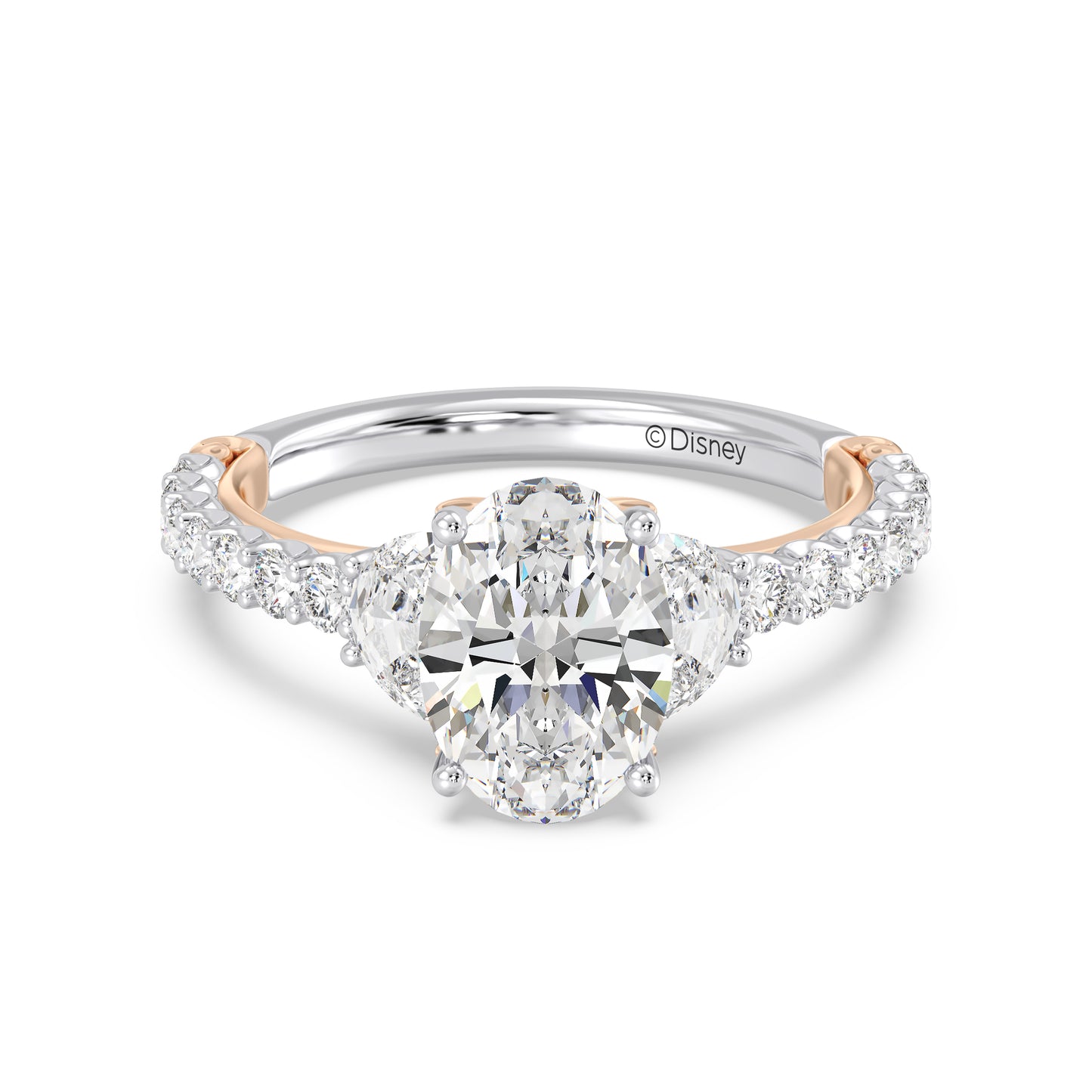 Enchanted Star Lab Grown Diamond And 14K Gold, Disney's Rapunzel Sundrop Flower Engagement Ring