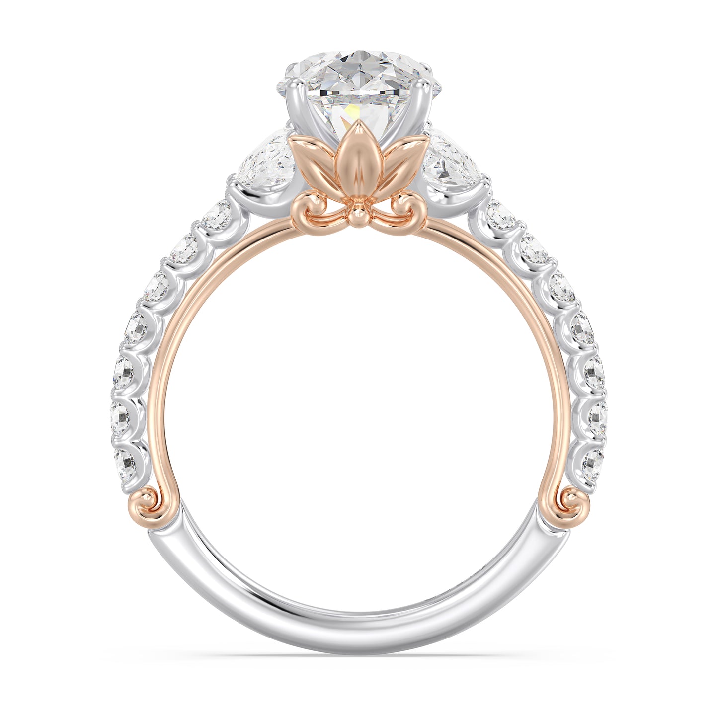 Enchanted Star Lab Grown Diamond And 14K Gold, Disney's Rapunzel Sundrop Flower Engagement Ring