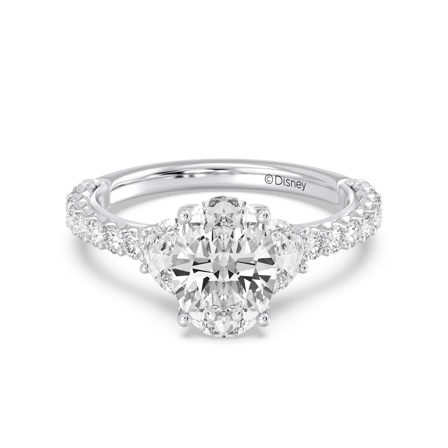 Enchanted Star Lab Grown Diamond And 14K Gold, Disney's Rapunzel Sundrop Flower Engagement Ring