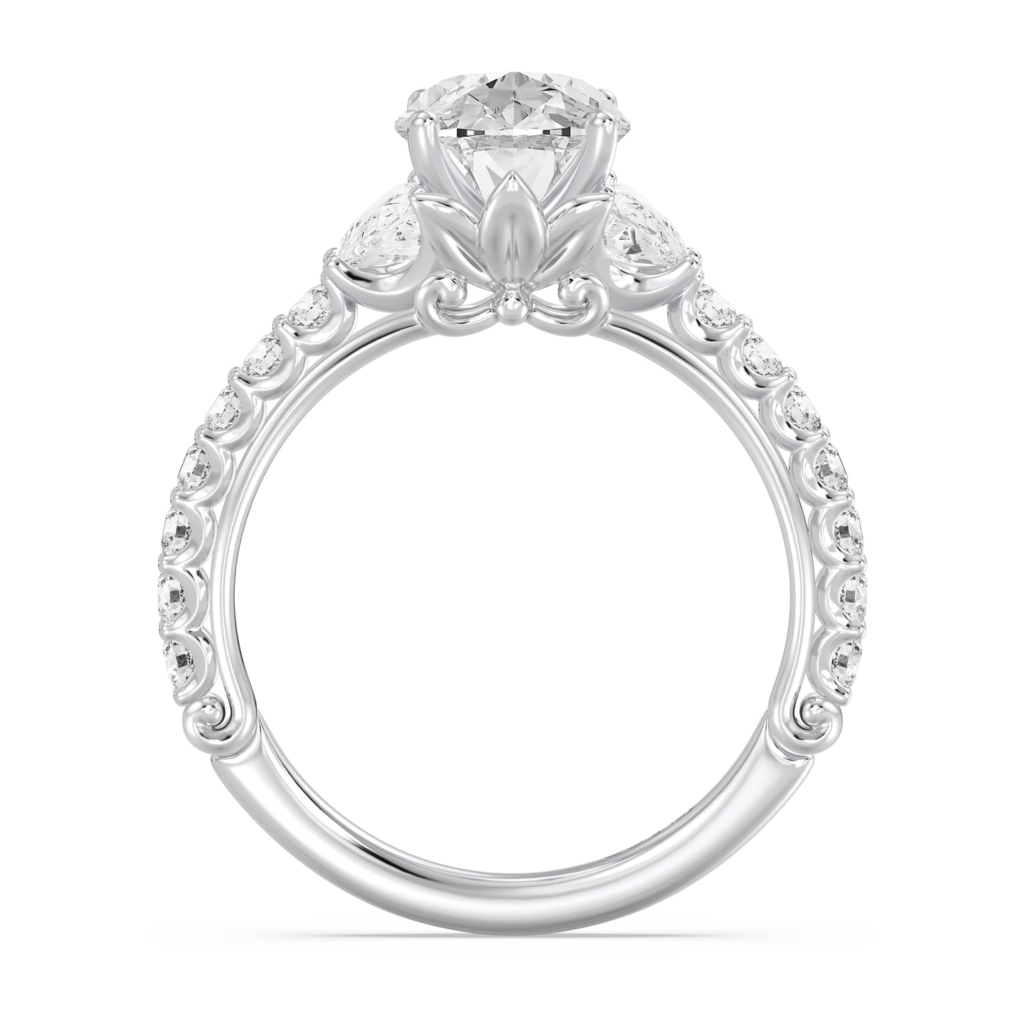 Enchanted Star Lab Grown Diamond And 14K Gold, Disney's Rapunzel Sundrop Flower Engagement Ring