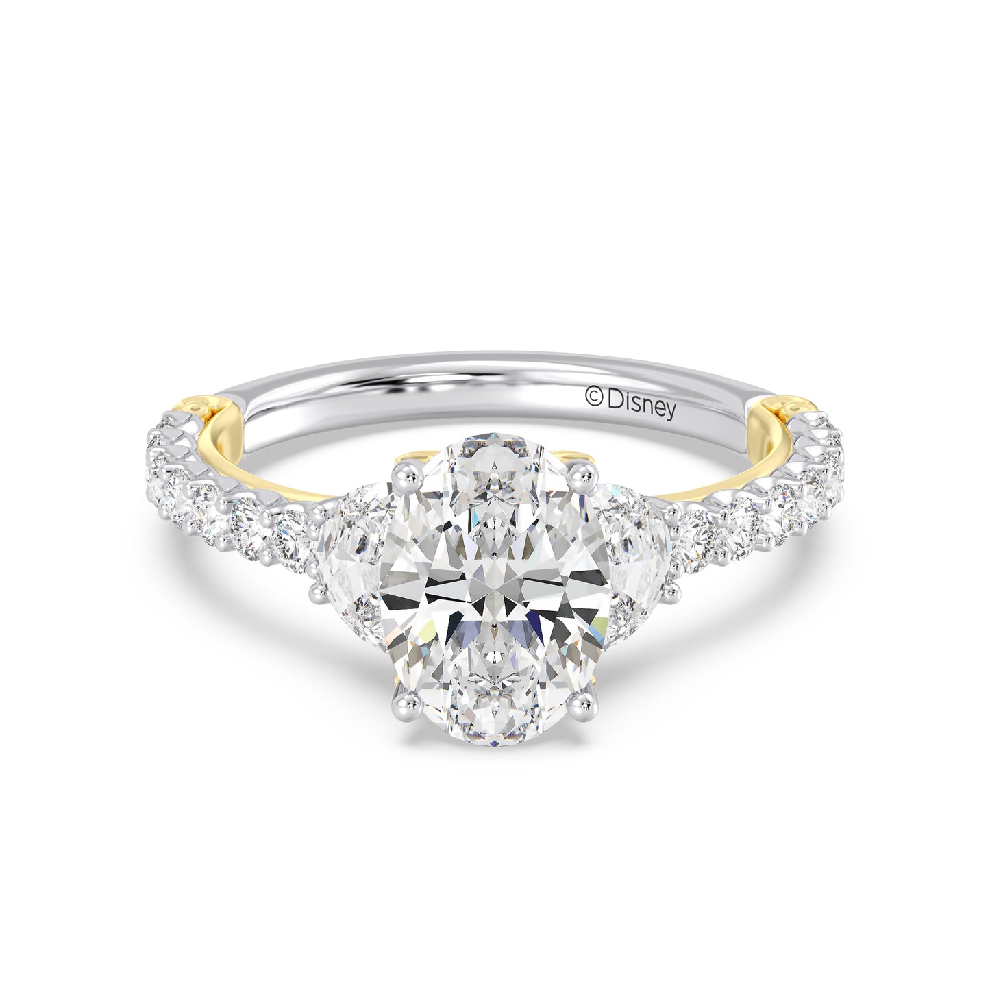 Enchanted Star Lab Grown Diamond And 14K Gold, Disney's Rapunzel Sundrop Flower Engagement Ring