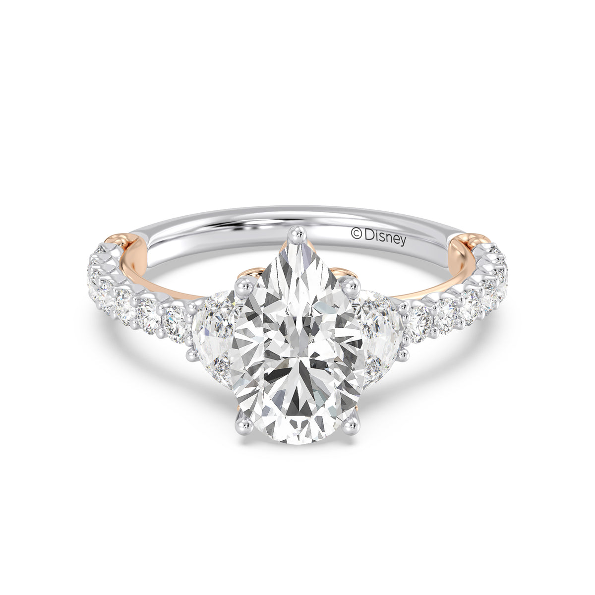 Enchanted Star Lab Grown Diamond And 14K Gold, Disney's Rapunzel Sundrop Flower Engagement Ring
