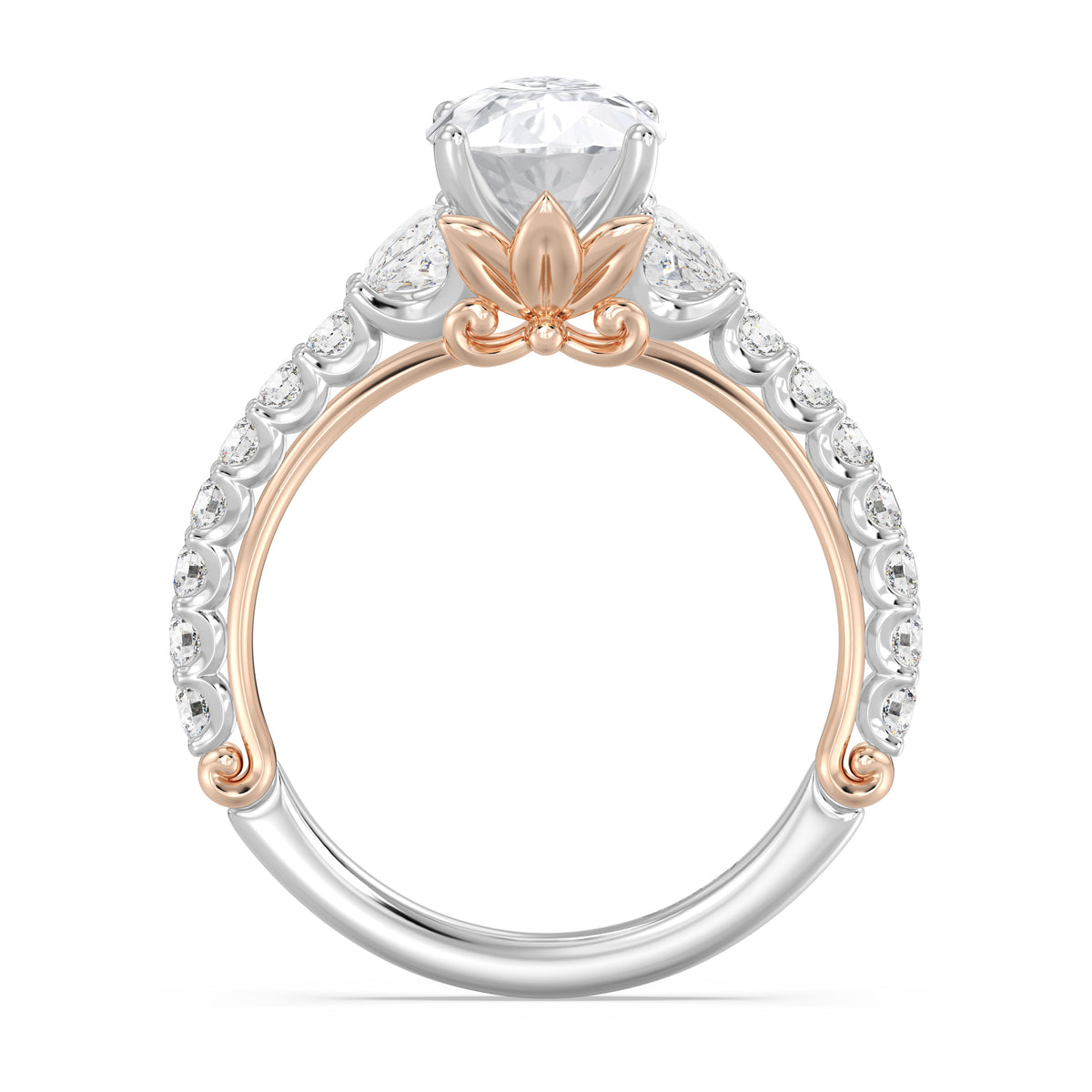 Enchanted Star Lab Grown Diamond And 14K Gold, Disney's Rapunzel Sundrop Flower Engagement Ring