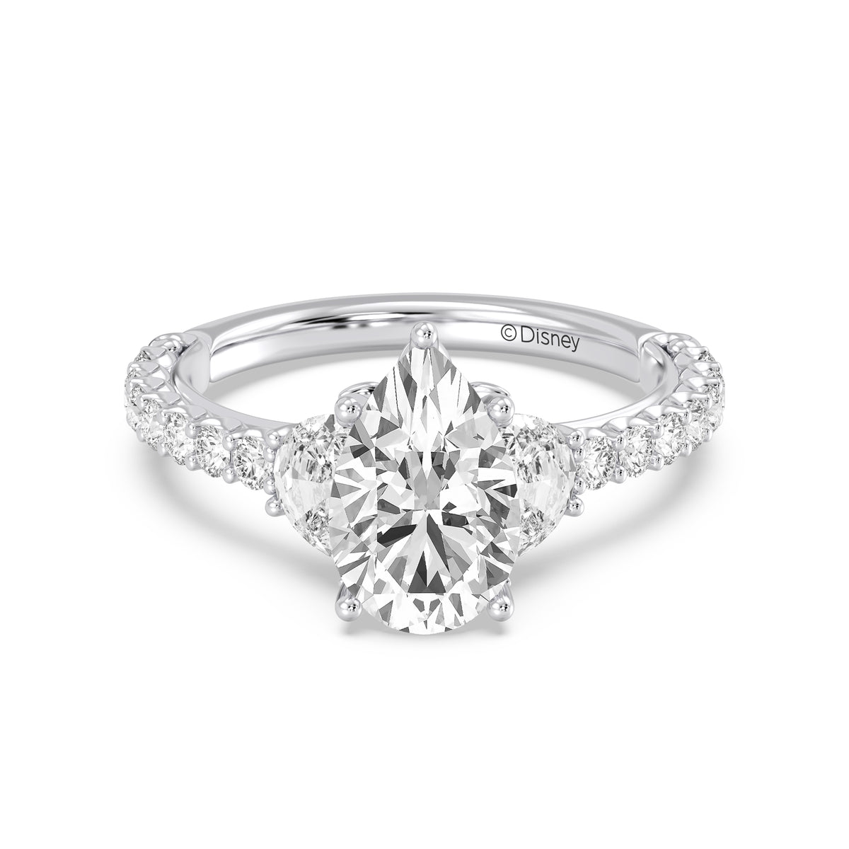 Enchanted Star Lab Grown Diamond And 14K Gold, Disney's Rapunzel Sundrop Flower Engagement Ring