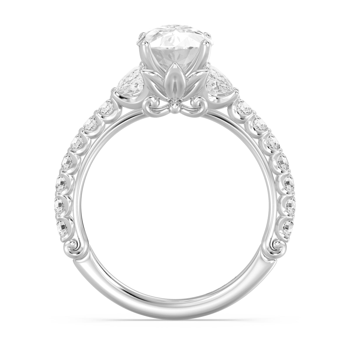Enchanted Star Lab Grown Diamond And 14K Gold, Disney's Rapunzel Sundrop Flower Engagement Ring