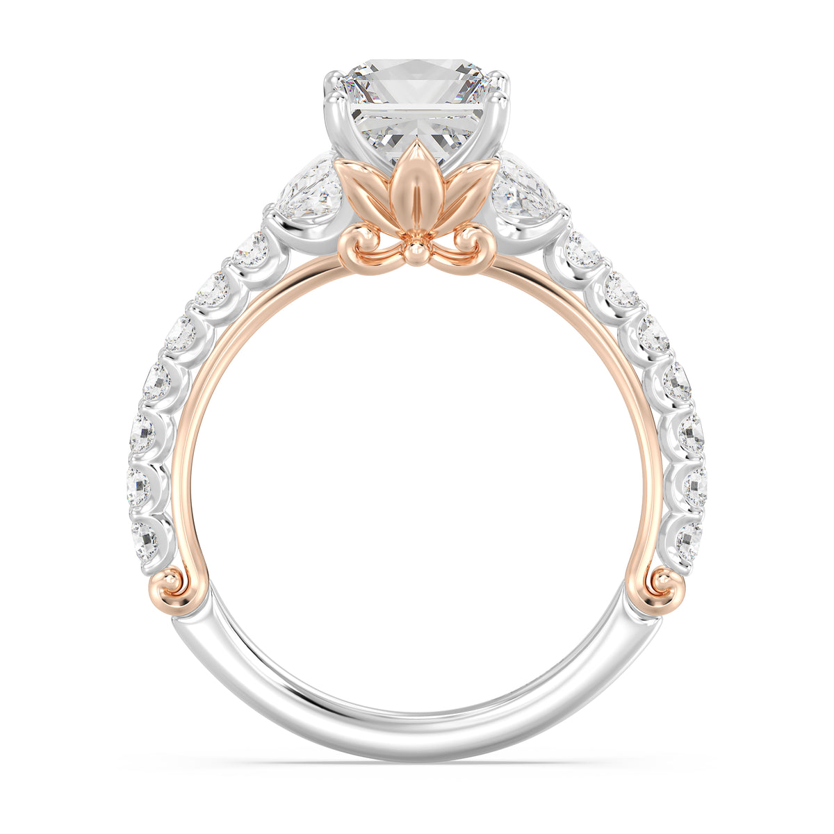 Enchanted Star Lab Grown Diamond And 14K Gold, Disney's Rapunzel Sundrop Flower Engagement Ring