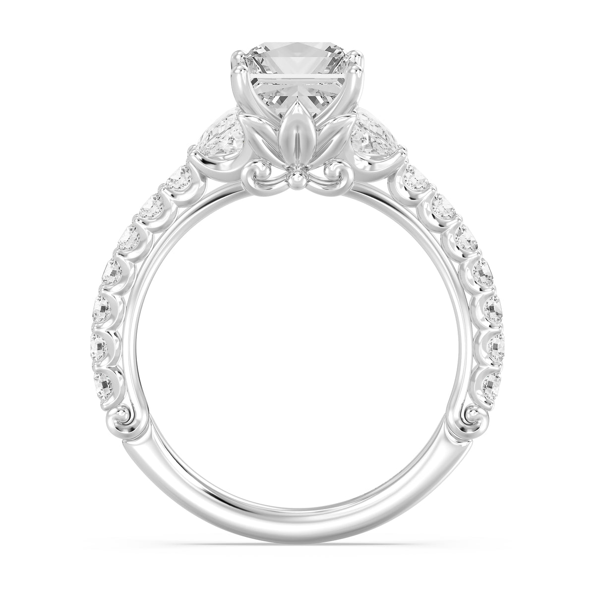 Enchanted Star Lab Grown Diamond And 14K Gold, Disney's Rapunzel Sundrop Flower Engagement Ring