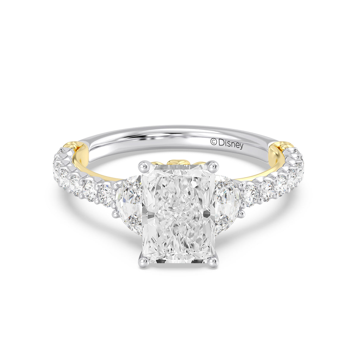 Enchanted Star Lab Grown Diamond And 14K Gold, Disney's Rapunzel Sundrop Flower Engagement Ring
