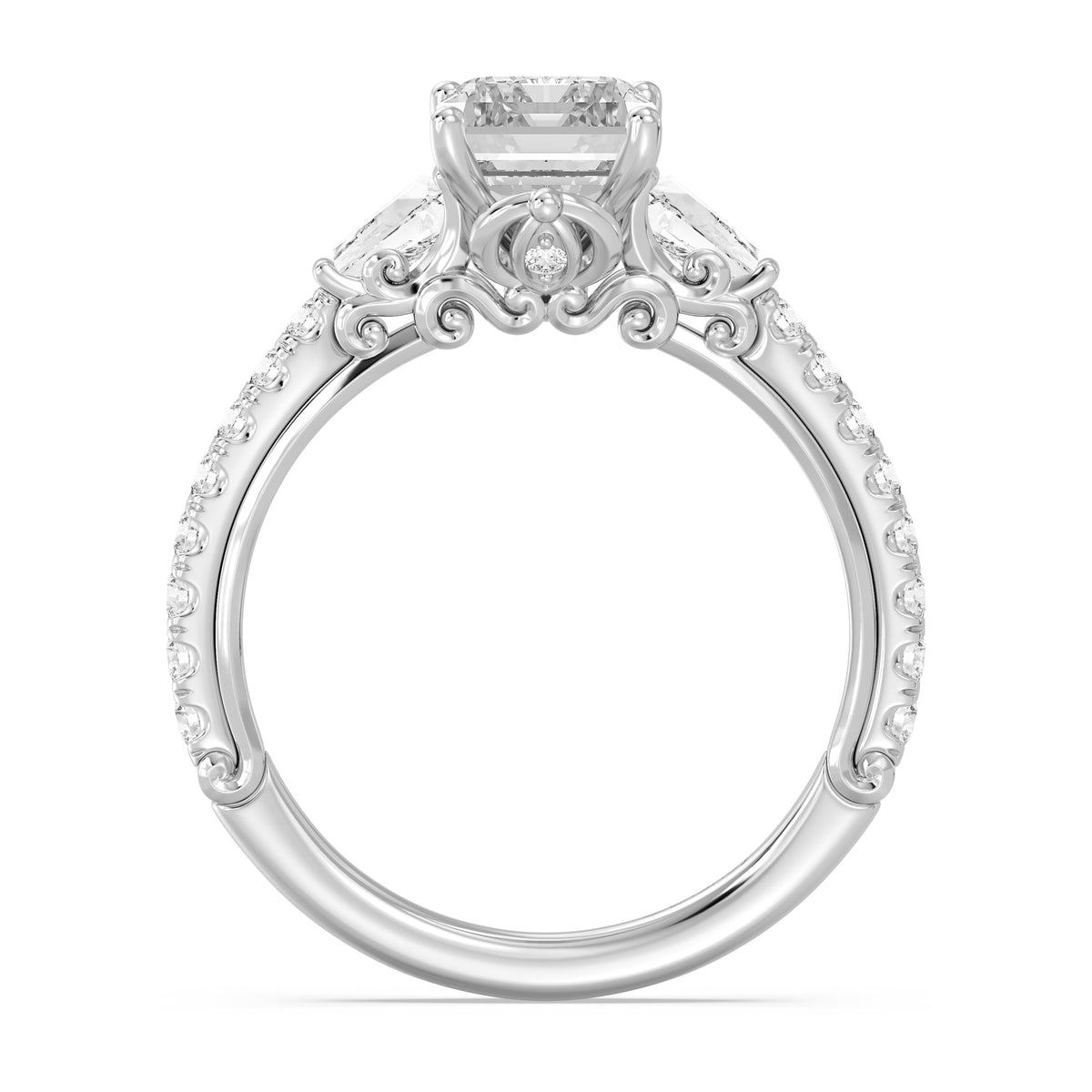 Enchanted Star Lab Grown Diamond And 14K Gold, Disney's Cinderella Carriage Engagement Ring