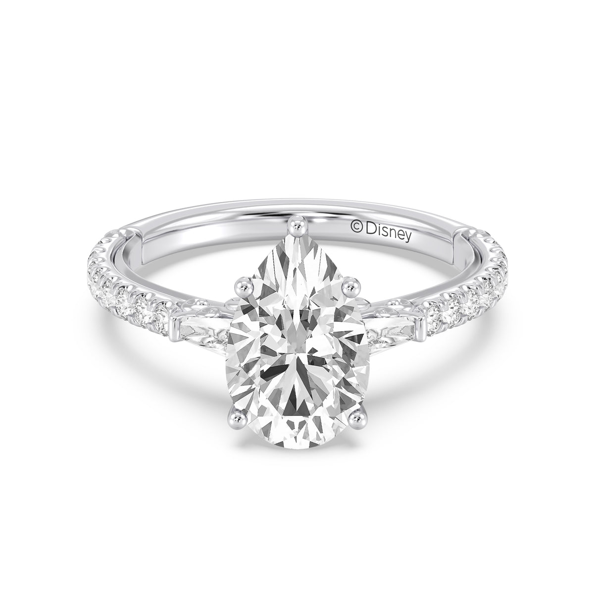 Enchanted Star Lab Grown Diamond And 14K Gold, Disney's Cinderella Carriage Engagement Ring