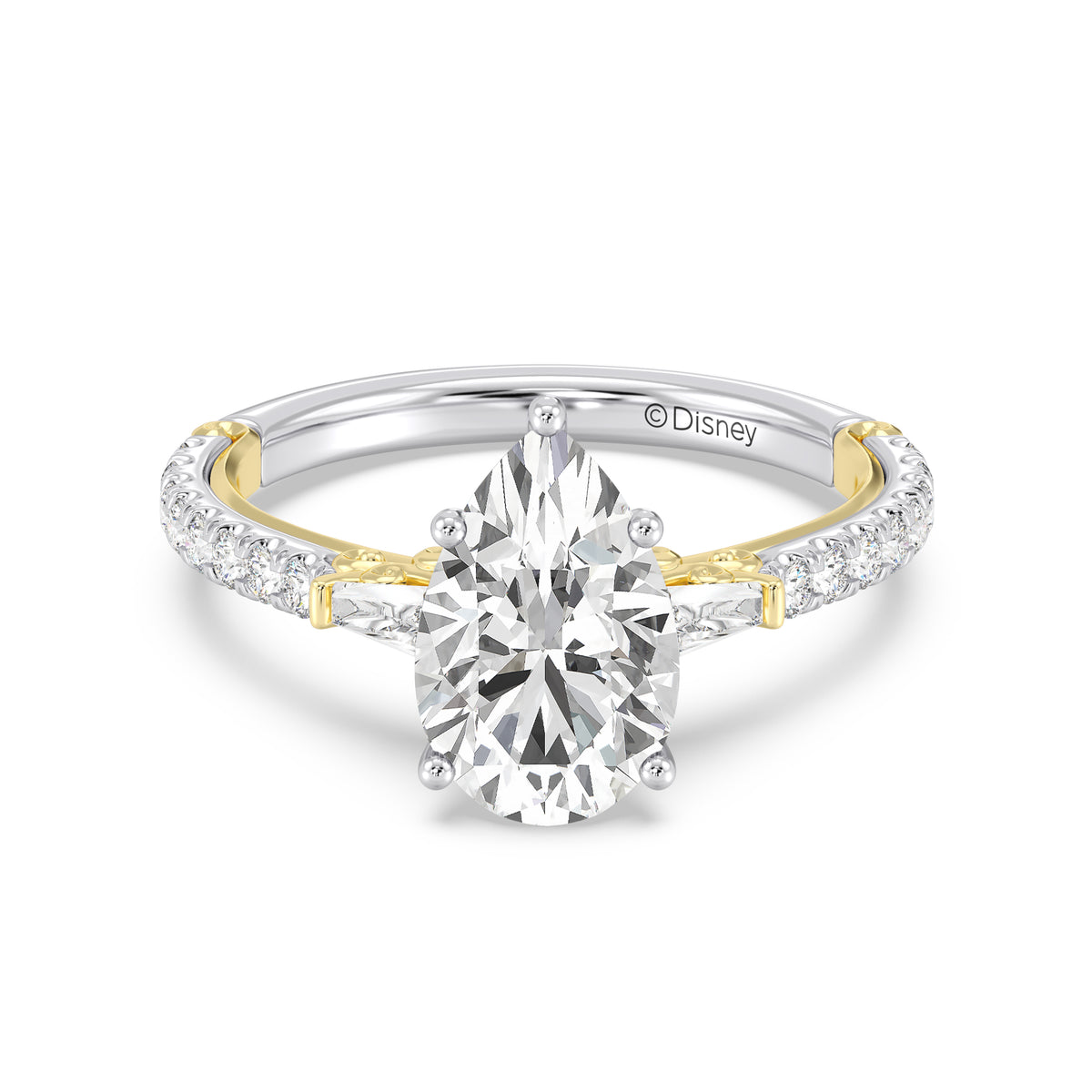 Enchanted Star Lab Grown Diamond And 14K Gold, Disney's Cinderella Carriage Engagement Ring