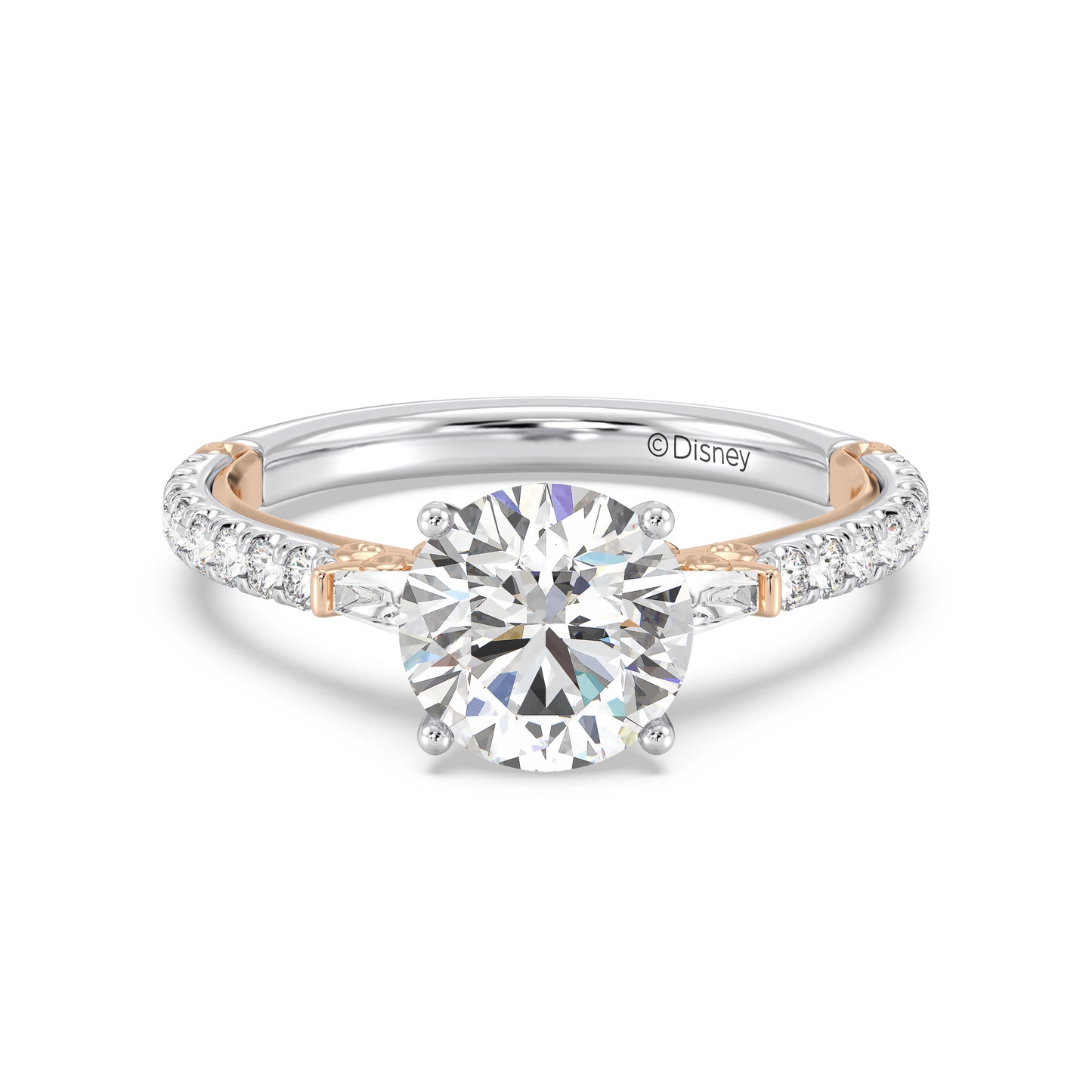 Enchanted Star Lab Grown Diamond And 14K Gold, Disney's Cinderella Carriage Engagement Ring