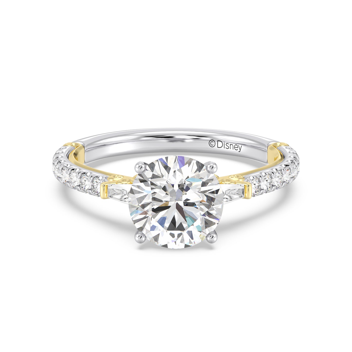Enchanted Star Lab Grown Diamond And 14K Gold, Disney's Cinderella Carriage Engagement Ring