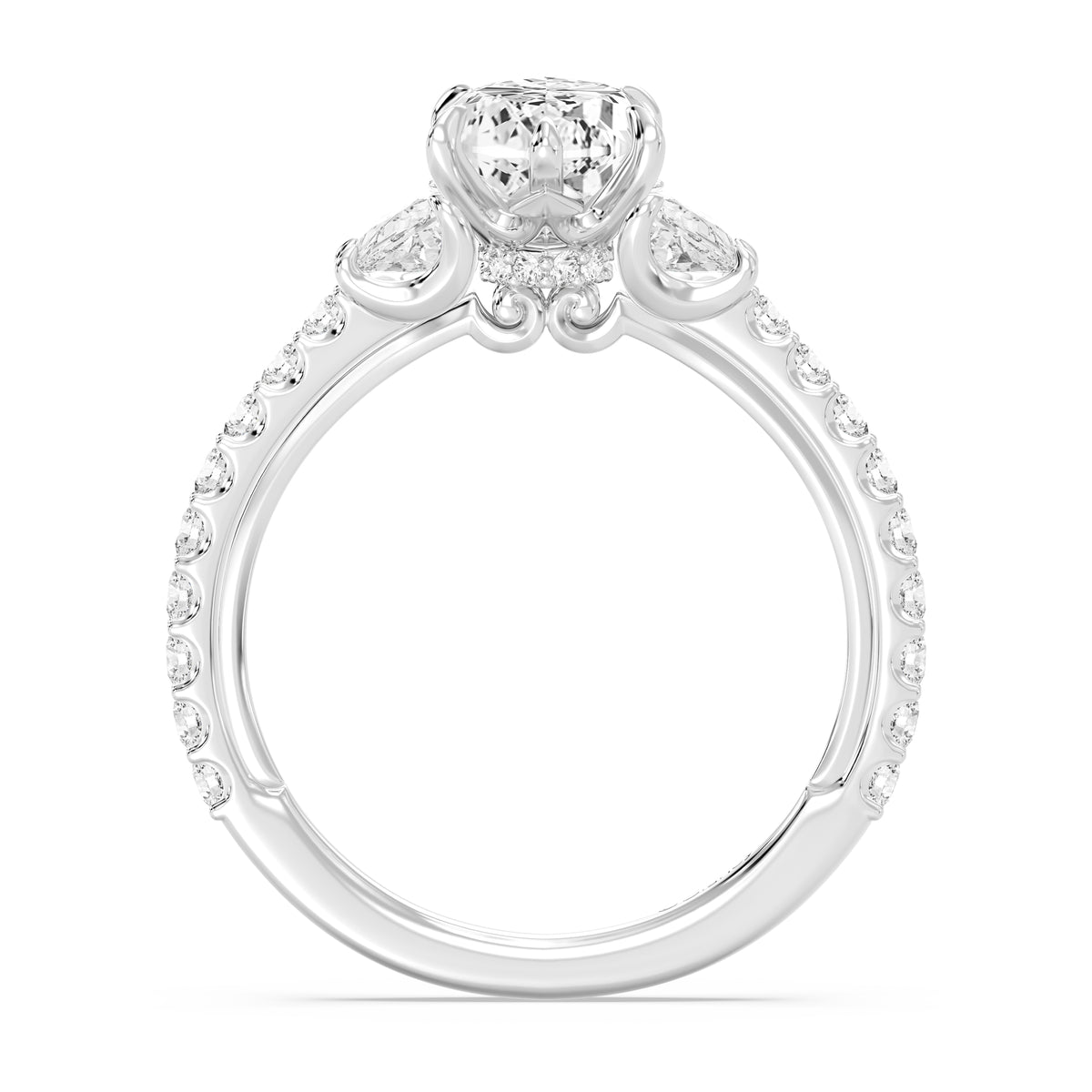 Enchanted Star Lab Grown Diamond And 14K Gold Disney's Aurora Three Stone Engagement Ring
