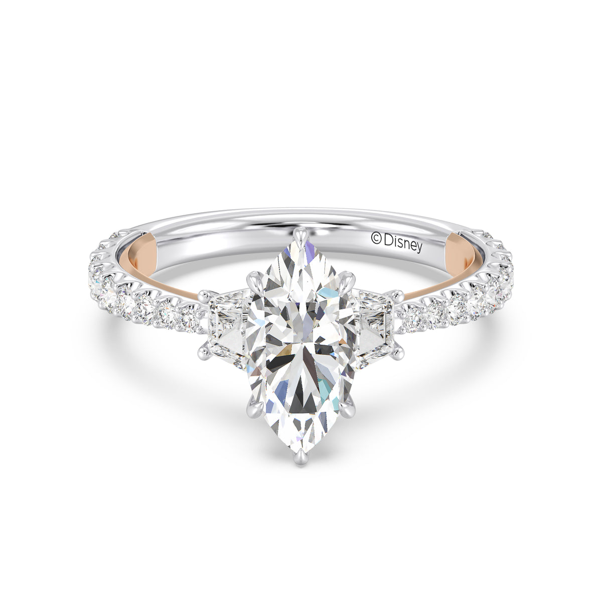 Enchanted Star Lab Grown Diamond And 14K Gold, Disney's Aurora Engagement Ring