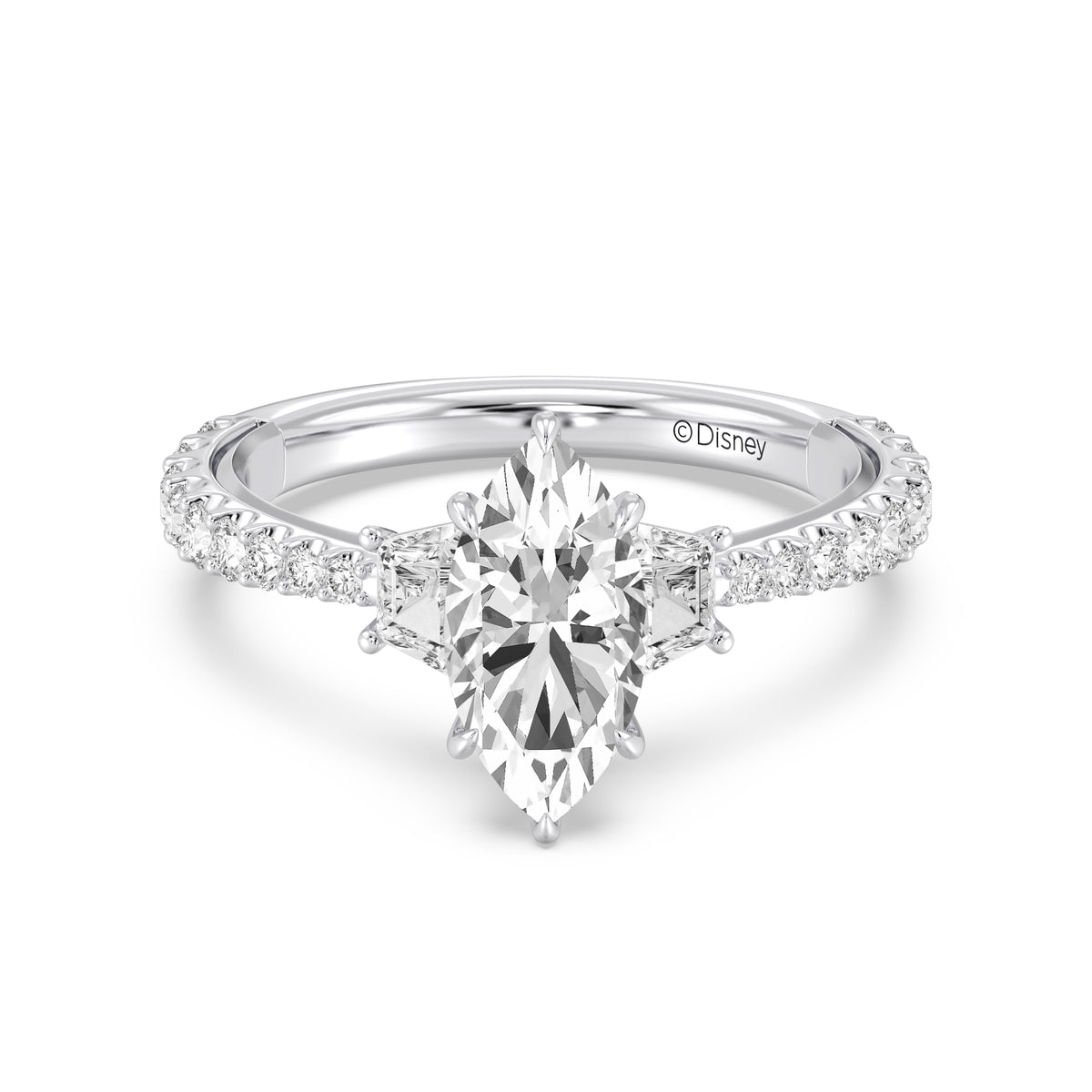 Enchanted Star Lab Grown Diamond And 14K Gold, Disney's Aurora Engagement Ring