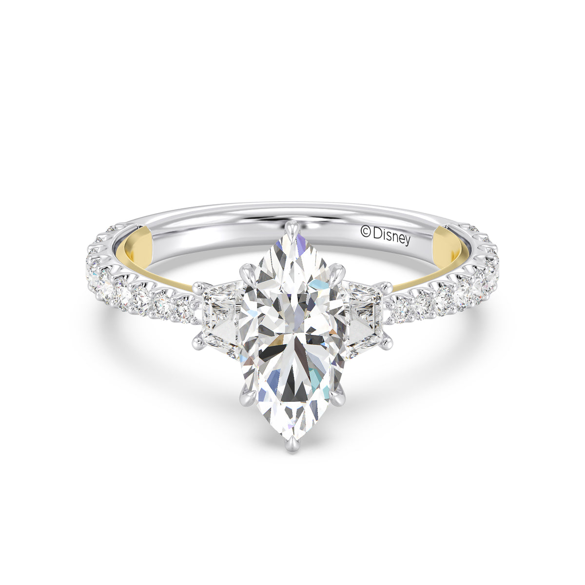 Enchanted Star Lab Grown Diamond And 14K Gold, Disney's Aurora Engagement Ring