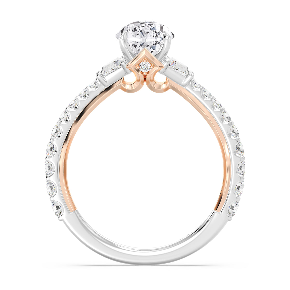 Enchanted Star Lab Grown Diamond And 14K Gold, Disney's Aurora Engagement Ring