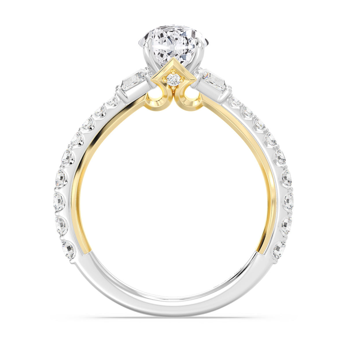 Enchanted Star Lab Grown Diamond And 14K Gold, Disney's Aurora Engagement Ring