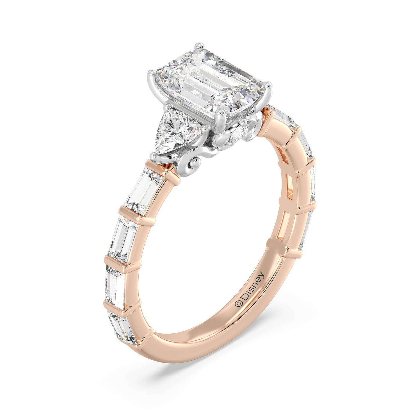 Enchanted Star Lab Grown Diamond And 14K Gold, Disney's Cinderella Engagement Ring