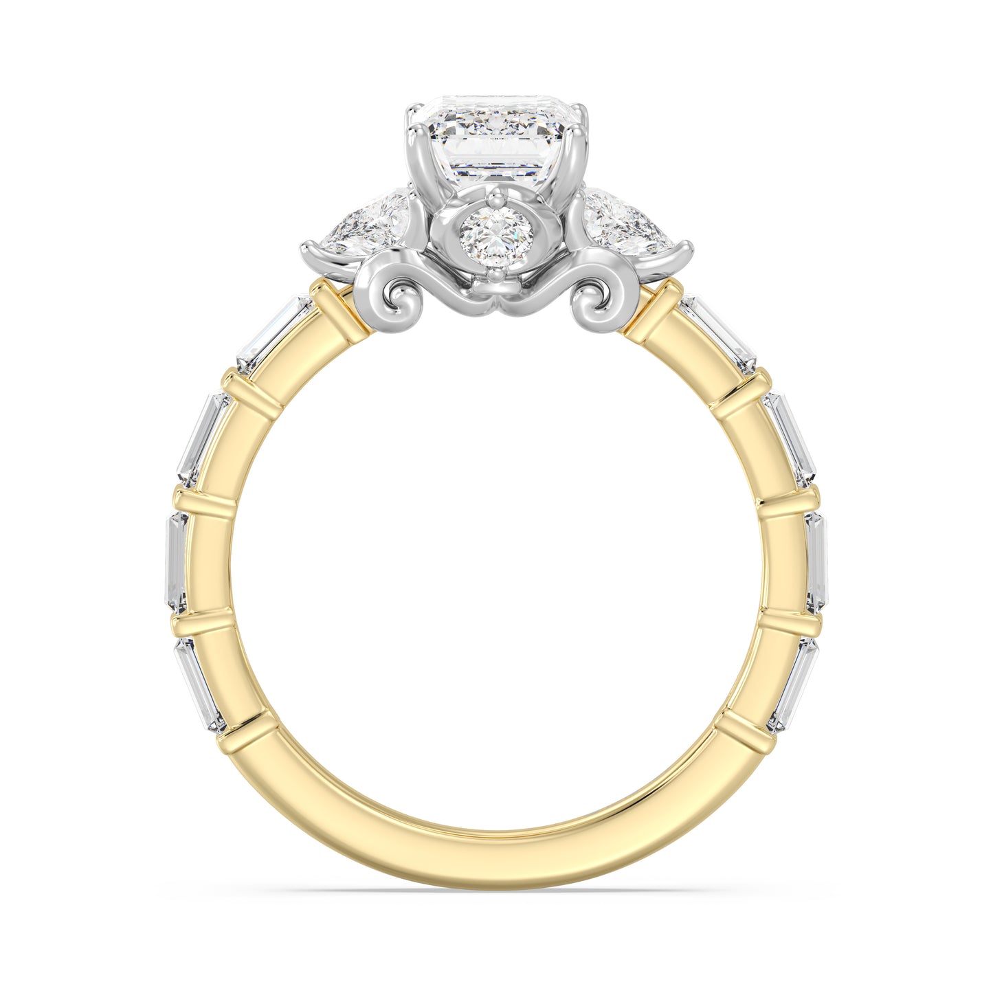 Enchanted Star Lab Grown Diamond And 14K Gold, Disney's Cinderella Engagement Ring