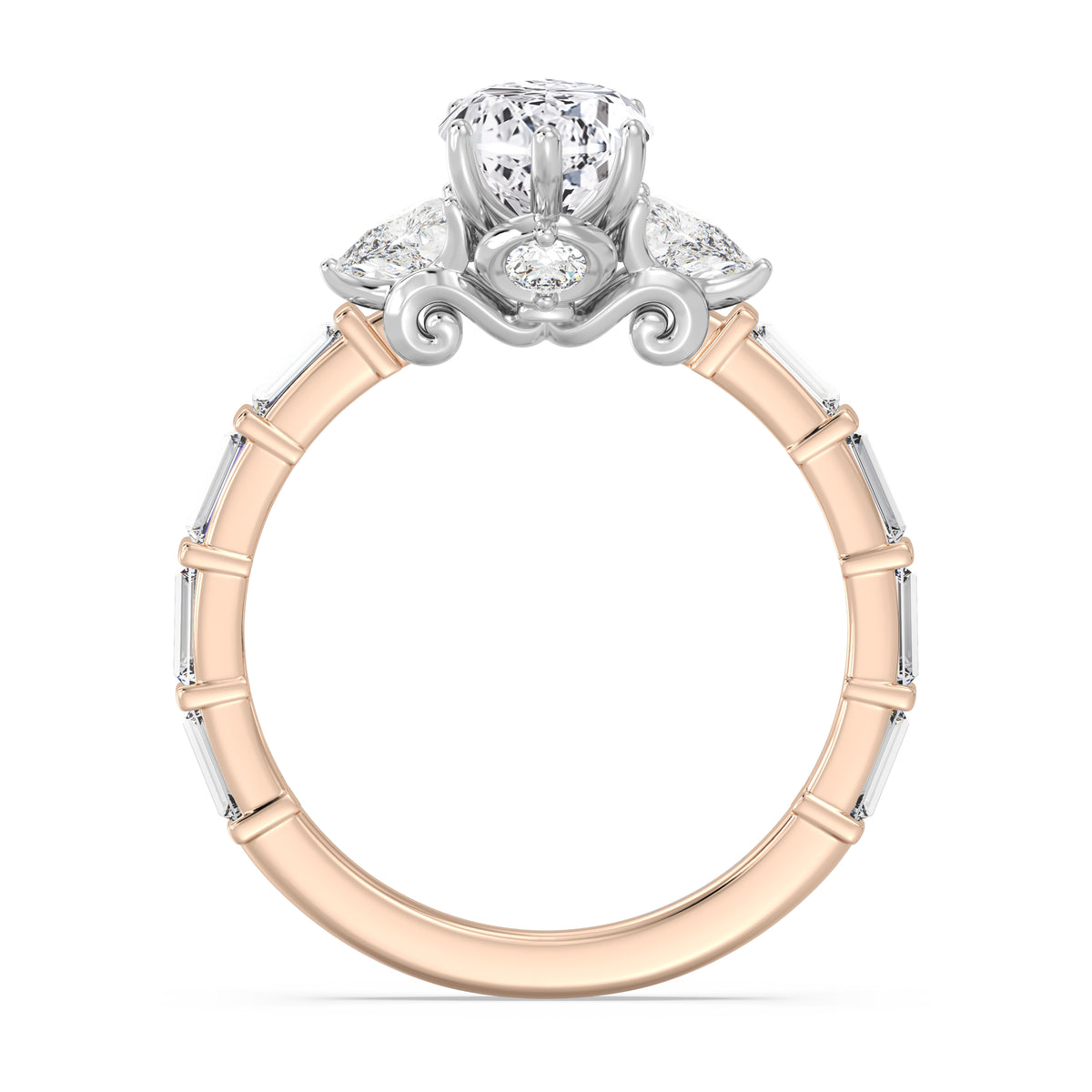 Enchanted Star Lab Grown Diamond And 14K Gold, Disney's Cinderella Engagement Ring