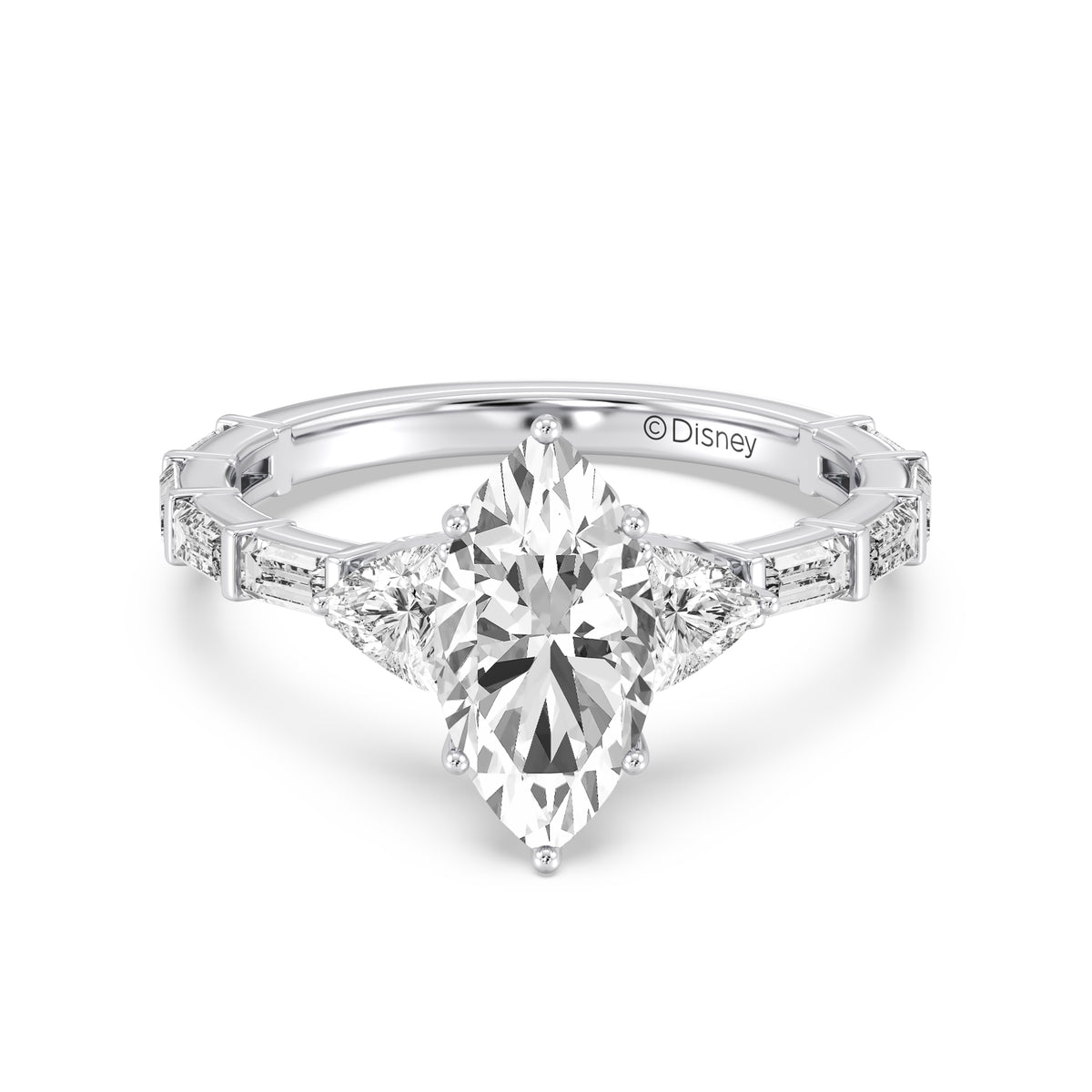 Enchanted Star Lab Grown Diamond And 14K Gold, Disney's Cinderella Engagement Ring