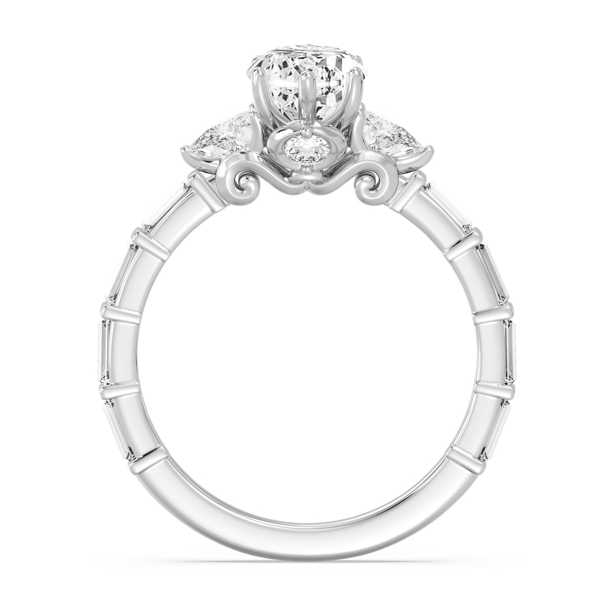 Enchanted Star Lab Grown Diamond And 14K Gold, Disney's Cinderella Engagement Ring