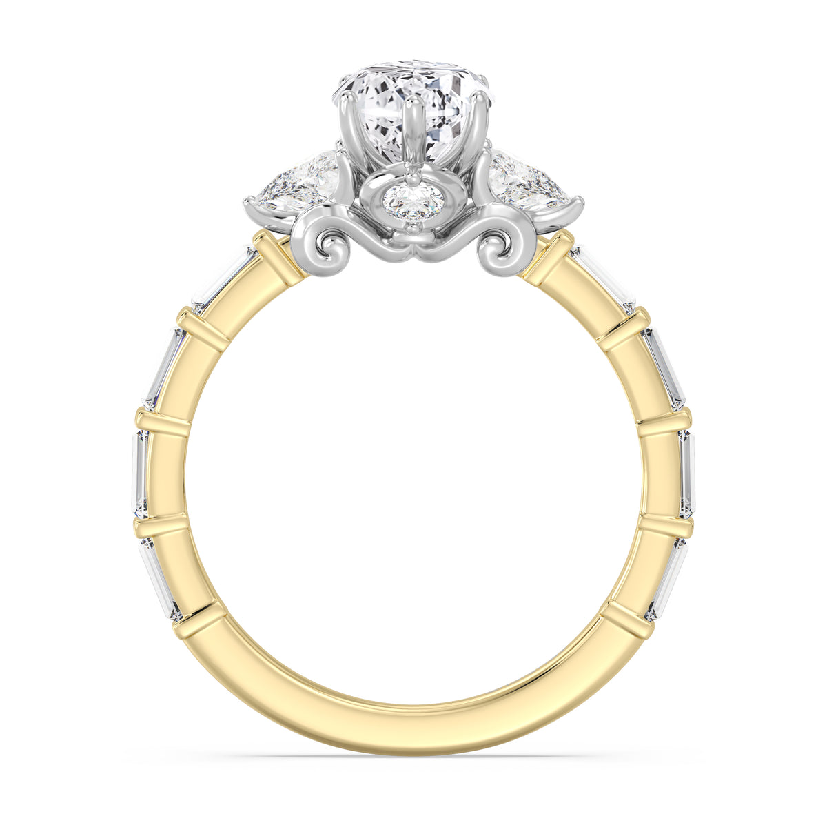Enchanted Star Lab Grown Diamond And 14K Gold, Disney's Cinderella Engagement Ring