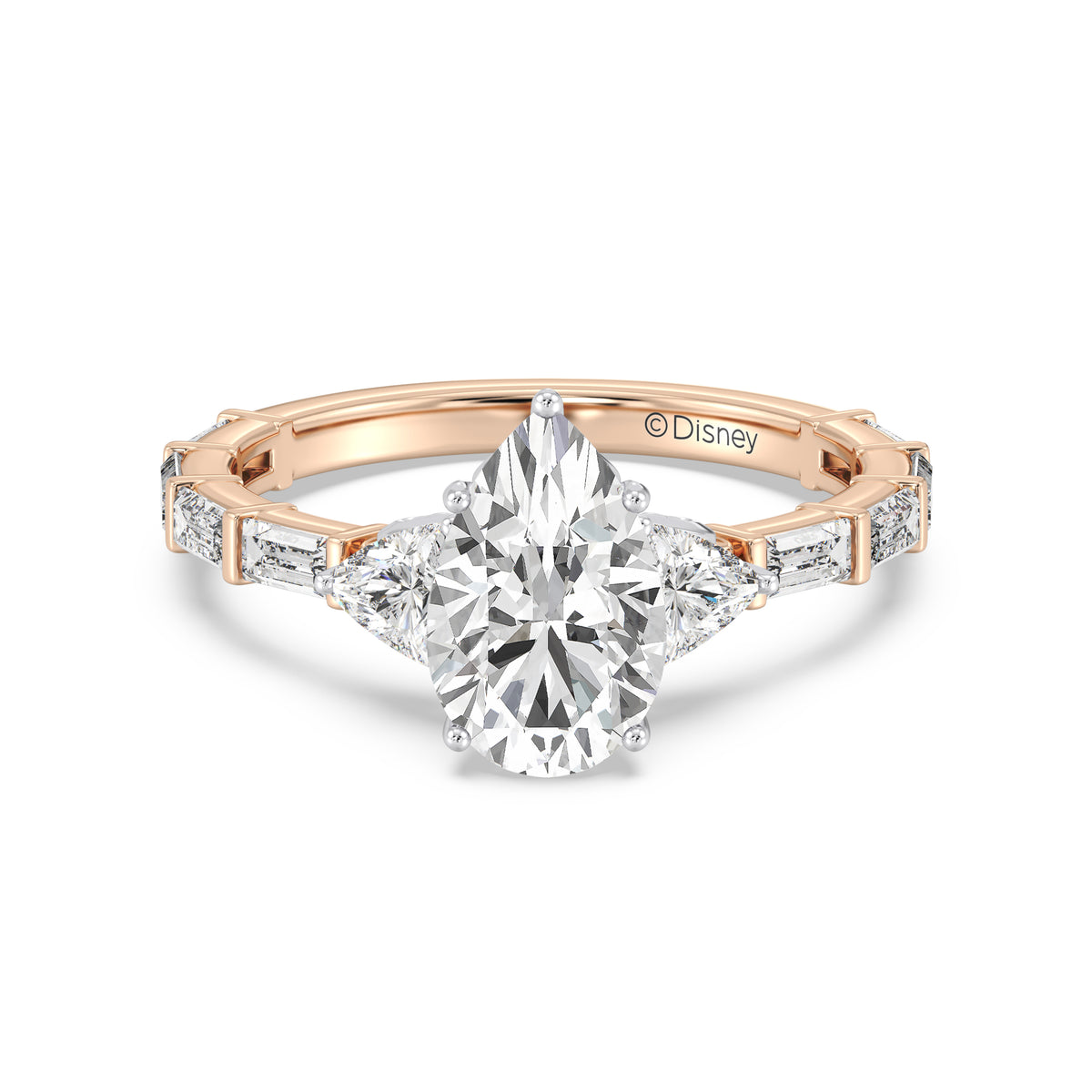 Enchanted Star Lab Grown Diamond And 14K Gold, Disney's Cinderella Engagement Ring