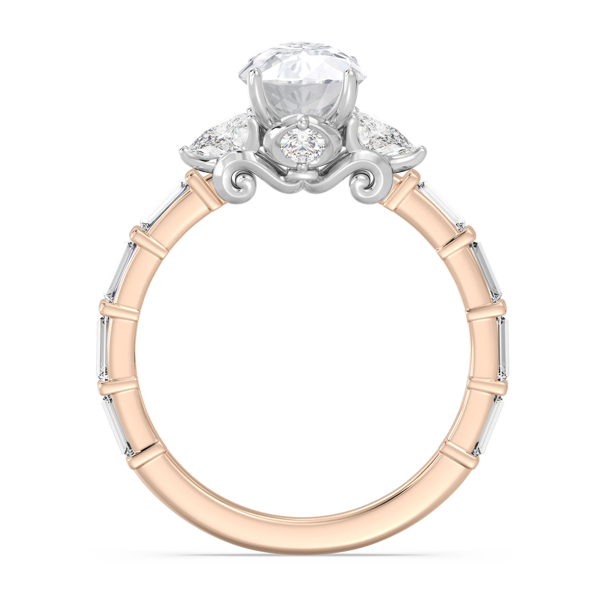 Enchanted Star Lab Grown Diamond And 14K Gold, Disney's Cinderella Engagement Ring