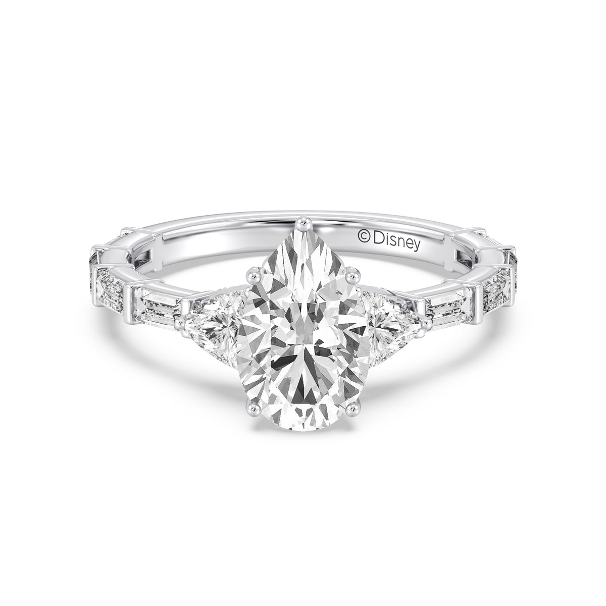Enchanted Star Lab Grown Diamond And 14K Gold, Disney's Cinderella Engagement Ring