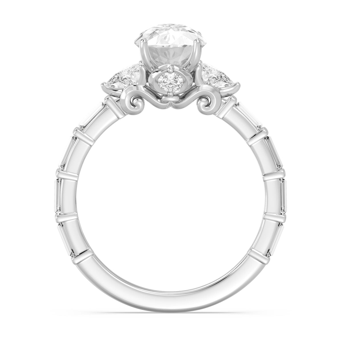 Enchanted Star Lab Grown Diamond And 14K Gold, Disney's Cinderella Engagement Ring