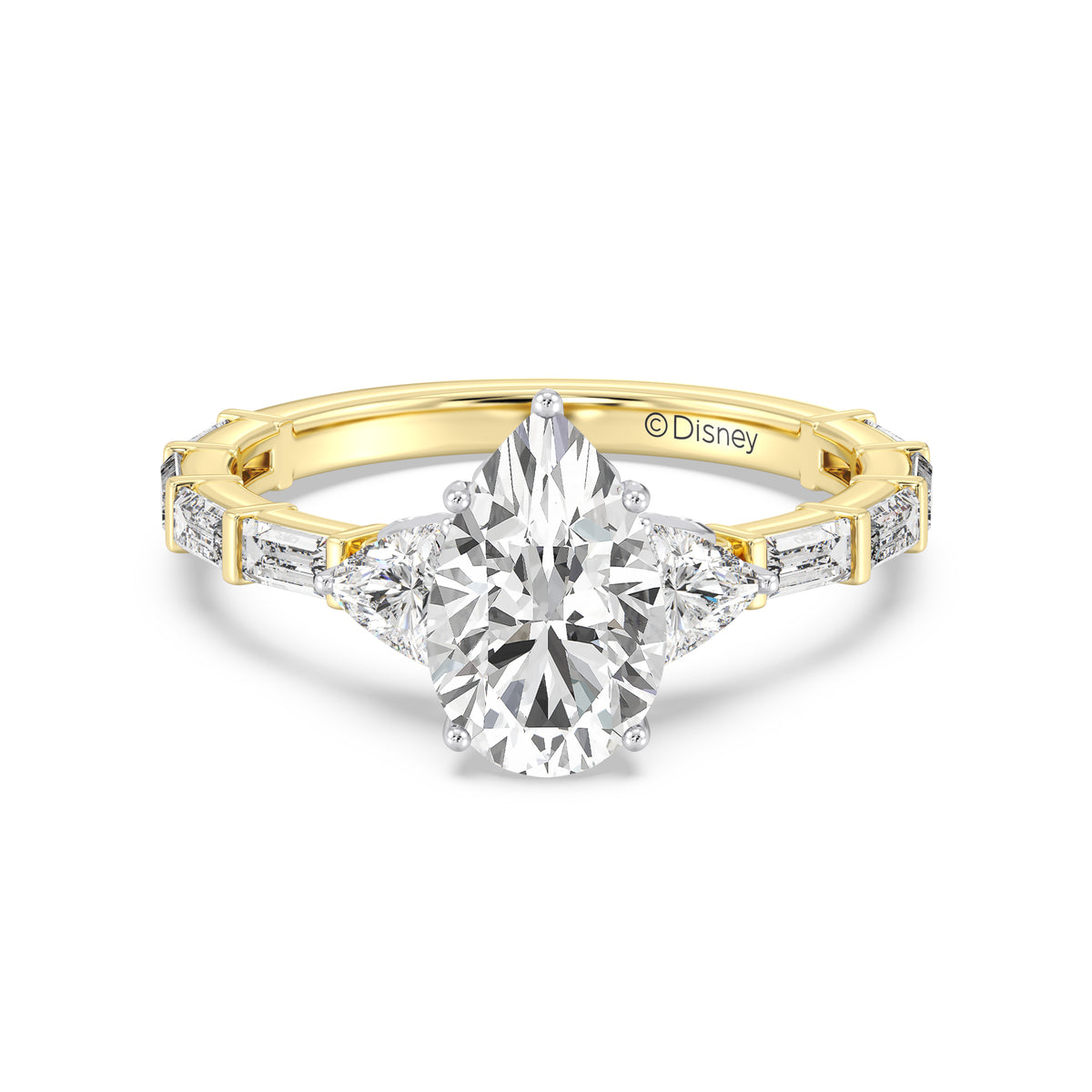 Enchanted Star Lab Grown Diamond And 14K Gold, Disney's Cinderella Engagement Ring