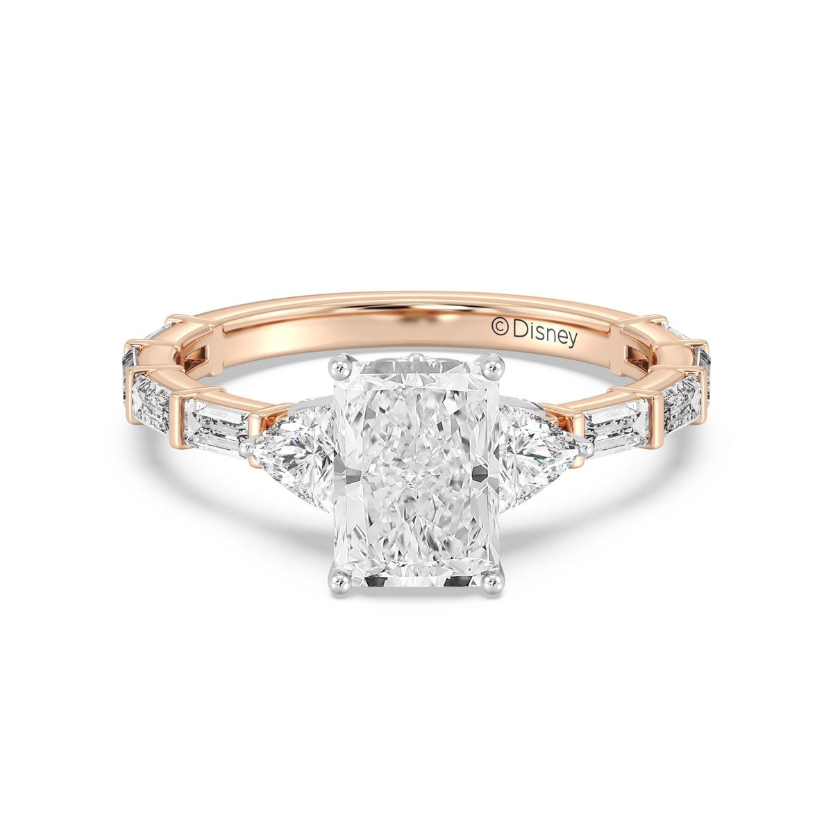Enchanted Star Lab Grown Diamond And 14K Gold, Disney's Cinderella Engagement Ring