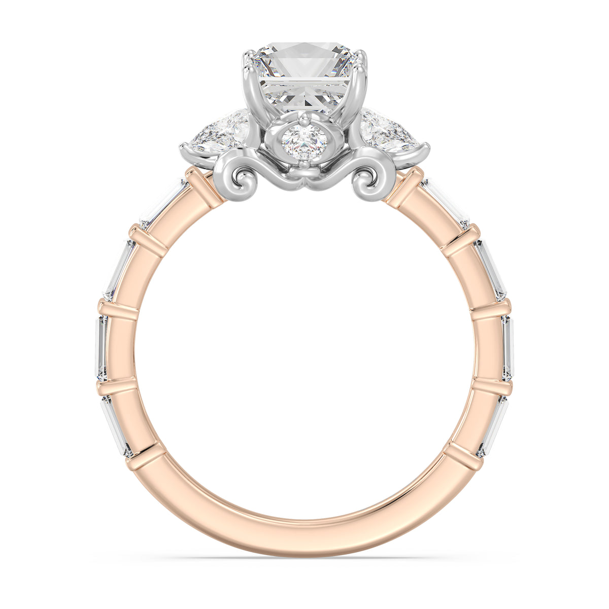 Enchanted Star Lab Grown Diamond And 14K Gold, Disney's Cinderella Engagement Ring